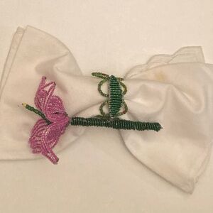 Handcrafted Beaded Flower Napkins Holder Set of 8.